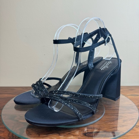 CHARLES DAVID Rheanna Heeled Sandal In Black - Picture 3 of 15